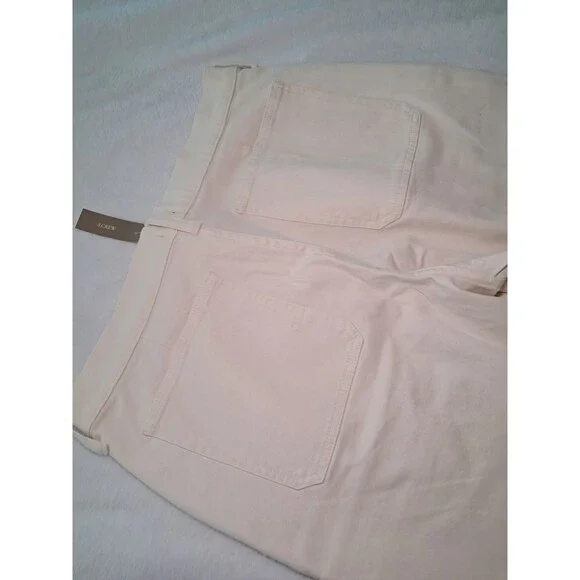 J.Crew Camp Pocket Wide Leg Jean Ecru Wash High Rise CH917 $128 Size 31 NWT - Picture 8 of 12